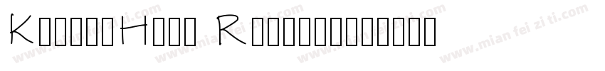 KarensHand Regular字体转换